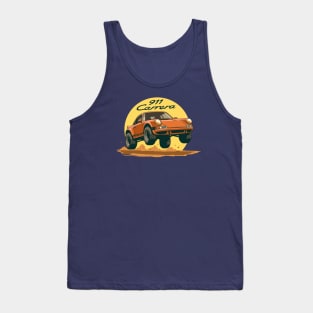 car 911 carrera offroad rally dakar orange Tank Top